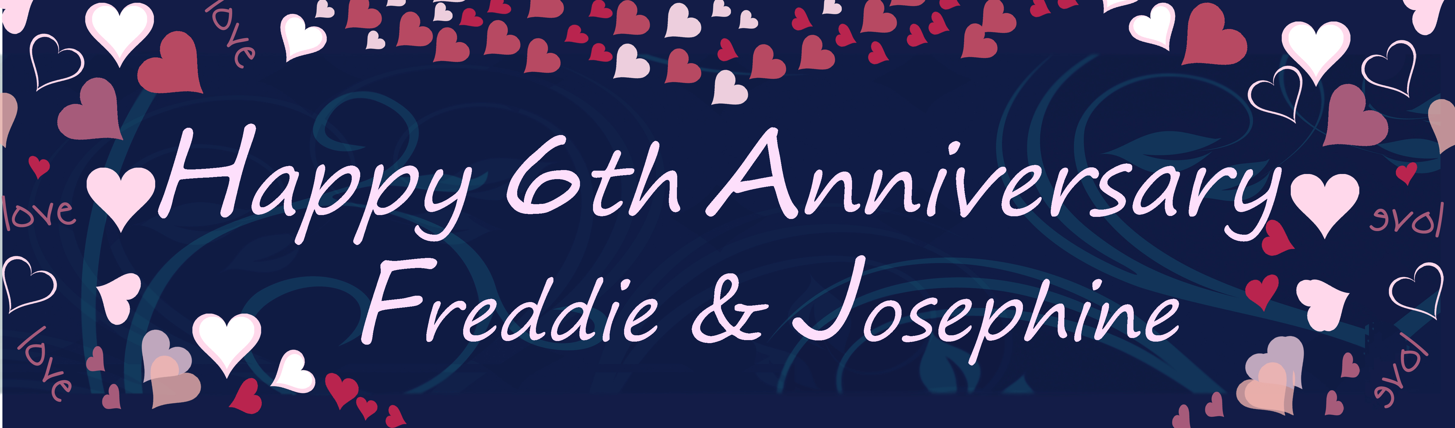 Happy Anniversary Customized Banner Singapore